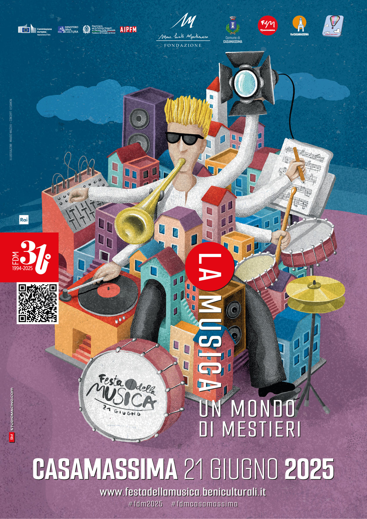 locandina festa della musica casamassima 2025 a3