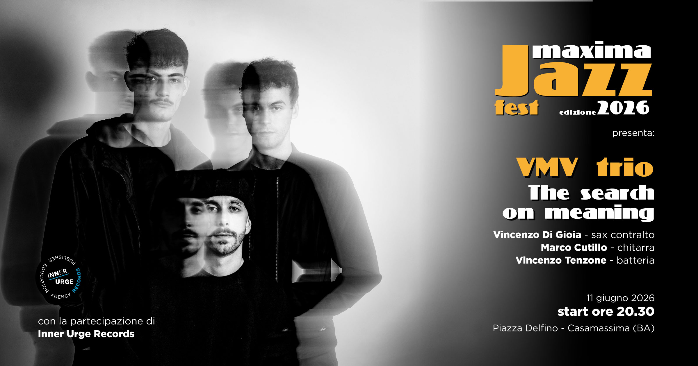 VMV trio presenta THE SEARCH OH MEANING al MAXIMA JAZZ FEST 2026