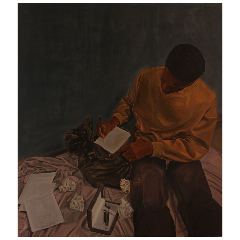 Fabian Agommuoh (Nigeria) Letter Across Seas Acrilico su tela - 2024